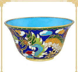 景泰藍5寸龍鳳呈祥花絲藍地琺瑯碗 傳遞雅韻與福瑞的北京特色工藝禮品